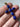 Antique 14k Gold Lapis Cross Pendant