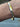 Vintage 14k two tone gold bangle bracelet