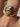 Antique French 18k gold & diamonds double head snake ring