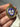Antique 18k gold & enamel pansy locket