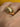 Art Deco French 18k gold dome shape ring with initial PB