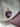 Vintage Italian 18k gold heart-shaped amethyst pendant
