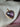 Vintage Italian 18k gold heart-shaped amethyst pendant