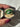 Antique Italian 18k gold & diamond green enamel snake ring