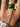 Antique Italian 18k gold & diamond green enamel snake ring