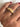 Vintage French 18k dome shape ring