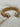 Vintage 14k gold tubogas bracelet with double heart diamonds