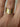 Vintage Italian 18k tri color gold ring with a V shape
