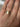 Vintage Italian 18k tri color gold ring with a V shape