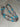 Vintage Italian sterling silver & blue enamel mariner link chain