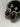 Vintage 14k gold dark red tourmaline cupido earrings